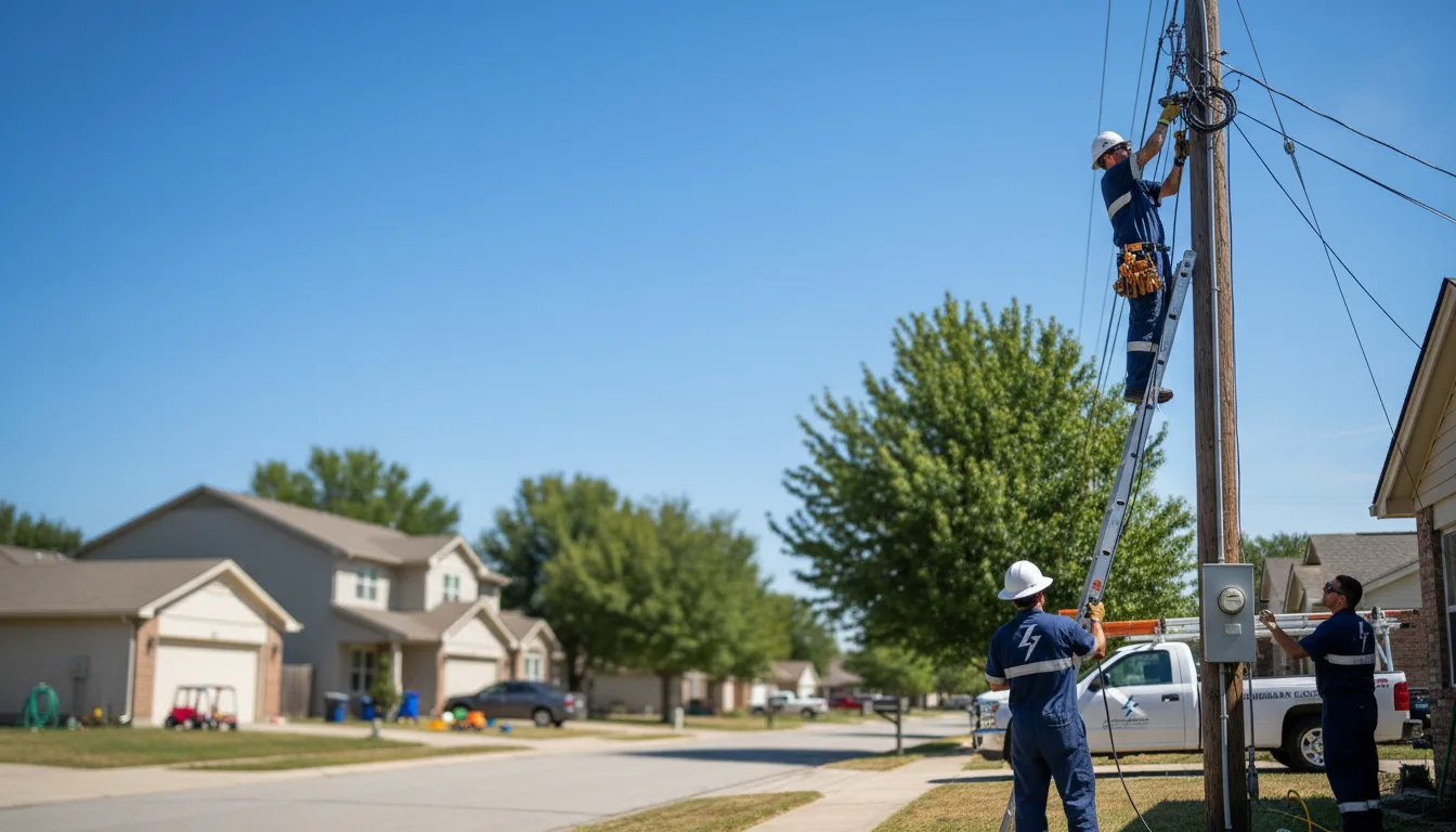 Residential electrician providing installation services in Ewing, NE